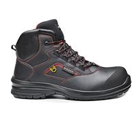Base Protection Matar Top ESD Scarponcino Antinfortunistico, da Donna e Uomo, Nero/Rosso, Taglie 43