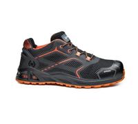 Base Protection Scarpe Antinfortunistiche Resistente All'abrasione | Nero/Arancione, 37, S1PS EN ISO 20345, Calzatura Antistatica, Puntale in Alluminio, Antistatico, Industria Leggera (Servizi)