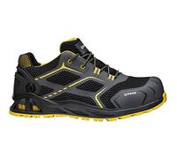 Base Protection Scarpe Antinfortunistiche Resistente All'abrasione | Nero/Giallo, 37, S1PS EN ISO 20345, Calzatura Antistatica, Puntale in Alluminio, Antistatico, Industria Leggera (Servizi)