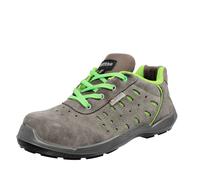 Base Protection Scarpe Antinfortunistiche ACE Unisex in Suede Grigio Scuro/Verde Taglia 44