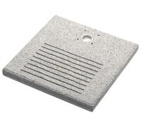 Base Quadrata 40x40x4 cm per Fontane con Ghiera Piccola in Cemento Belfer 42/BSE/8 Grigio