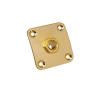 Base quadrata professionale in lega di zinco per un trasferimento ottimale 4 viti di installazione incluse piastra jack per chitarra con viti