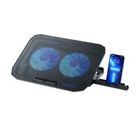 BASE RAFFREDDAMENTO NOTEBOOK 12-17 POLLICI 2 VENTOLE SUPPORTO LAPTOP COOLER USB