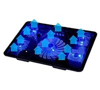 Base Raffreddamento Pc Portatile 5 Fan 2 USB Laptop Cooler Cooling Pad Base Notebook Computer Cooler Supporto Per Ventola USB Per PC Portatile 10 '' - 17 '' Ventola Pc Per Ufficio
