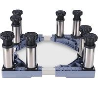 Base regolabile for lavatrice, altezza base rialzata 15-18 cm, vassoio for asciugatrice e frigorifero, supporto for condizionatore d'aria verticale, grande contenitore for piante, lunghezza/larghezza