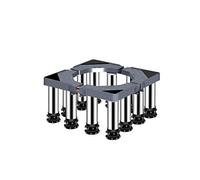 Base regolabile per lavatrice - Supporto antivibrante multifunzionale per asciugatrice, frigorifero e congelatore, portata massima 400 kg, lunghezza/larghezza 40-65 cm(12legs,24-27cm)