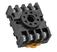 Base relè a 8 Pin, Presa per relè Temporizzato MK2P AH3 Compatibile con relè MK2P, AH3, ASY, DH48, JQX, 10F, JTX, 2C, ST3PA, Adatto per il Metodo di Installazione del Tipo su Guida