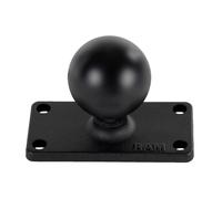 Base Rettangolare RAM Con Sfera Da 1,5" - Modello Con 4 Fori Da 1" X 2,5"