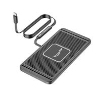 Base Ricarica Wireless per VW Polo Vivo Hatchback 2010-2017 2018+, Caricatore Wireless Auto Base Antiscivolo Ricarica, Tappetino Ricarica Wireless Auto,1M-Type C