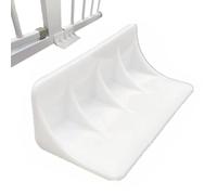 Base Rinforzata, Ancoraggio for Cancelletto for Animali Domestici, Accessorio Antipiega for Recinzione for Cani, 1,2×1,6×3,5 Pollici, Bianco(12PCS)