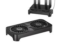 Base Rinfrescante per Router - Base di raffreddamento WiFi Amichevole al Sonno e Antivibrazioni | Ventilatore per Raffreddare Router, per Casa Camera Hotel