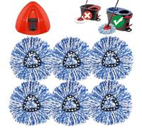 Base rossa per mocio rotante compatibile con Vileda RinseClean 2Tank, ricambio per mocio, non compatibile con Vileda Turbo 1 Tank Mops