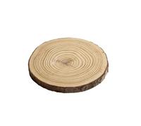 Base Rotonda di Legno con Corteccia per il Calco Mani Coppia - Dischi di Legno Naturale - Ideale per il Tuo Calco delle Mani - Diametro 15.5 cm - Utlizzabile anche come Centrotavola, Portapiante