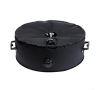 Base rotonda per ombrellone da giardino, 13 l, con supporto per asta da 18 a 32 mm, colore nero (20 L)