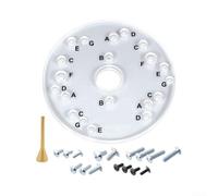 Base Router per trasparente 165mm Pin Centratura Base Router | Fori preforati letterati, per preciso, riduzione per tempo setup, materiale acrilico resistente
