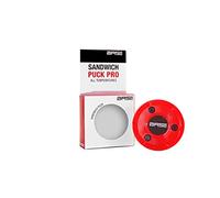 Base Sandwich Puck PRO I Pad per Ricamo e Allenamento, Buone proprietà di Scorrimento, per Tutte Le Temperature, Hockey su Linea e Strada, 120 g, Unisex, Colore: Rosso, 7,5 cm