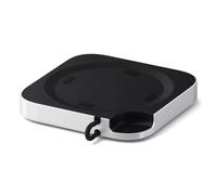 SATECHI Mac Mini M4 Hub & Stand con custodia SSD NVMe,Dock con 2 USB A 10 Gbps, porta dati USB A, lettore di schede SD per MacMiniM4/Pro - Argento