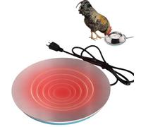 Base Scalda Acqua per Polli - Scalda Acqua per Pollame 30x20 cm, Base Riscaldata Controllata da Termostato, Protezione Antiscottatura, Costruzione Durevole | Abbeveratoio per pollame Winter Deicer per