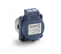 Base Schuko industriale da incasso 2P+TT 16AFAMATEL 13953 230V IP54 Europa 1 connessione verticale