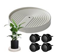 Base Scooter Pianta - Base Mobile Per Fioriere | Tavolo Da Pianta Con Rotoli | Planting COPERS SCOOTER Con Rulli Di Sterzo | Superficie A Rullo Trasportabile Di Fiori Non Slip Per All'interno