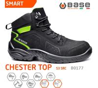 BASE SMART SCARPE DA LAVORO ANTINFORTUNISTICA CHESTER TOP S3 SRC B0177 +
