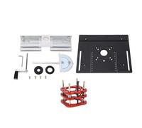 Base Sollevamento Router Manuale, Kit Sollevatore con Corsa 51 mm per Controllo di Precisione, Base in Alluminio per Motori da 64 a 66 mm, Compatibile con Macchine da Taglio e Fresatura