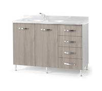 Base sottolavello cucina con cassettiera L 120 olmo destro Olmo