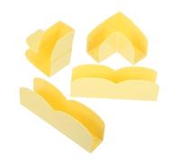 Base Stabilizzatrice per Box Giochi in Plastica Antiscivolo Gialla | 4 Pezzi, Installazione Semplice, Base Sicura per Recinto e Sponda Letto, Uso Versatile
