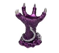 Base, Statua in Resina, Ornamenti Vintage, Supporto a Sfera, Supporto per Sfera di Cristallo con Artiglio del Drago, per l'arredamento da Tavolo del Patio del Giardino di casa e Ufficio (Viola)