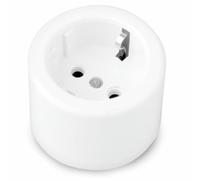 Base - superficie rotonda 10/16 A, tipo TT, ideale per collegamenti elettrici sicuri ed efficienti in spazi ristretti
