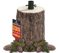 Base Supporto Albero di Natale Tronco Natalizio Attacco Universale Altezza 33 cm