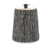 Base Supporto Albero di Natale Tronco Realistico Natalizio Attacco Universale e Ganci per Adattamento H40cm