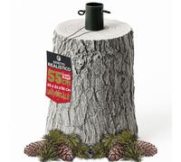 Base Supporto Albero Natale Chiaro Tronco Natalizio Attacco Universale H 55 cm