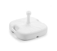 BASE SUPPORTO PER OMBRELLONE GIARDINO ESTERNO QUADRATA BIANCA RESISTENTE MANIGLI