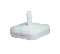 Base Supporto Per Ombrellone Pvc Acqua Sabbia Cm.60x60 Palo Tondo Mm 32-50 Ruote