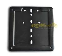 Base targa vecchio tipo in acciaio colore nero - prima del 1999