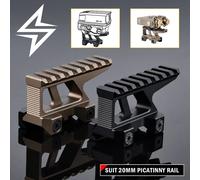 Base tattica Hydra Mount in alluminio Red Dot Sight Base adatta per montaggio su guida Picatinny da 20 mm PEQ15 Supporto fisso Accessorio per la caccia all'aperto