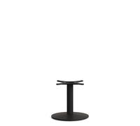 Base tavolo ausiliario Esilda con base rotonda in acciaio con finitura verniciata