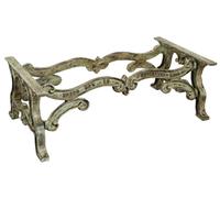 Base tavolo ghisa anticata 127x69x43 cm per piani pesanti giardino interno casa