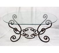 BASE TAVOLO IN FERRO BATTUTO FORGIATO A MANO ANTICO RUSTICO MADE IN ITALY art.T2