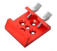 Base telescopica a coda di rondine con grandi serrature a vite zigrinata che garantisce stabilità durante l'uso (rosso)