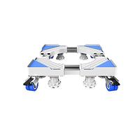 Base telescopica di supporto per lavatrice, asciugatrice, frigorifero, piedistallo mobile con ruote, lunghezza regolabile 59-76 cm, larghezza 52-70 cm, facile da spostare elettrodomestici pesanti e