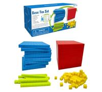Base Ten Blocks, Manipulatives Math Toys Game, Preschool Learning Counting Blocks, Educational Plaything to Teach Number Concepts, Place Value, and Early Skills
