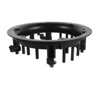 Base Tonda Incassata per Griglia Altoparlante da Soffitto 6,5 Pollici | Accessorio Nero in Plastica, Montaggio a Parete o Soffitto, Dimensioni Accurate, Installazione Semplice
