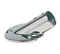 Base tonda inclinata 30° per tubi Ø 25 mm