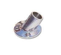 Base Tonda Inclinata a 60° Acciaio Inox Ø mm: 22