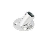 BASE TONDA INCLINATA INOX 25 MM