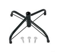 Base treppiede pieghevole in metallo per alberi di Natale artificiali da 4 a 1,8 m, struttura in ferro con 3 viti di fissaggio per un'installazione sicura e gambe pieghevoli per una facile