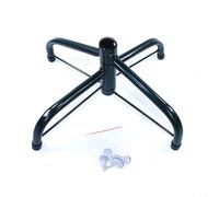 Base treppiede pieghevole in metallo per alberi di Natale artificiali da 4 a 1,8 m, struttura in ferro con 3 viti di fissaggio per un'installazione sicura e gambe pieghevoli per una facile