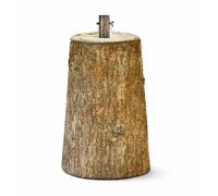 Base Tronco Cm. 45 Realistica in Resina Effetto Legno per Alberi di Natale